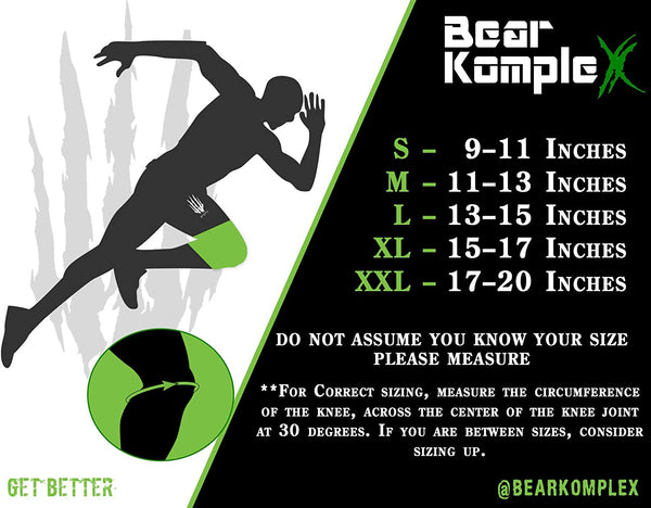 Bear KompleX Compression Knee Sleeves, Fitness & Support for