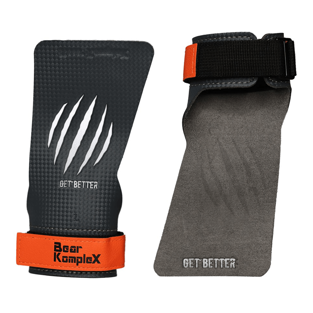 Bear komplex 3 & 2 hole carbon hand grips for gymnastics & online crossfit
